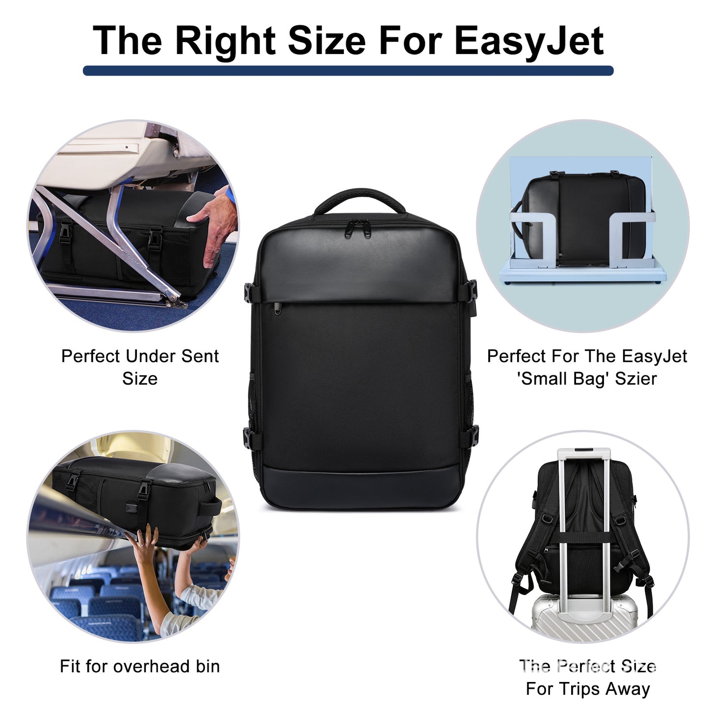 Durable Comfortable Cabin Portable Size Flight Backpacks