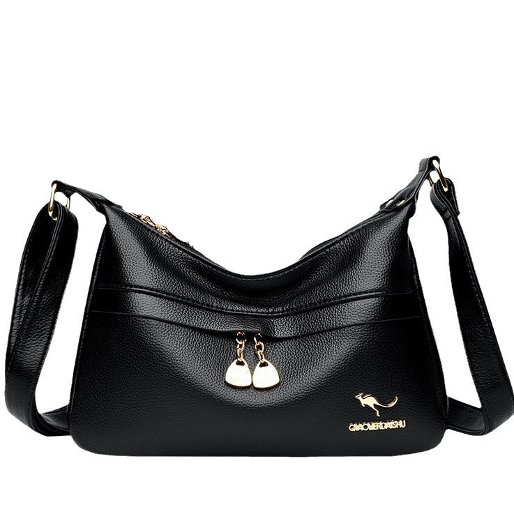 Women's Simple Large Capacity Mother Soft Leather Crossbody Bags