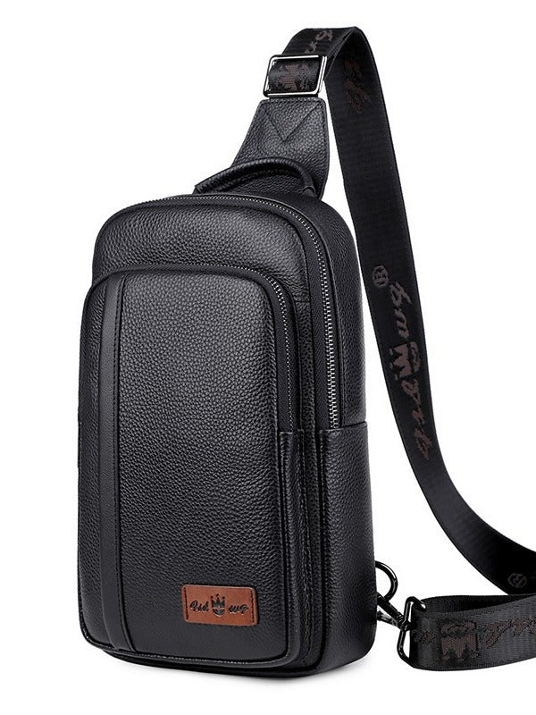 Men's Classy Leather First Layer Leisure Bags