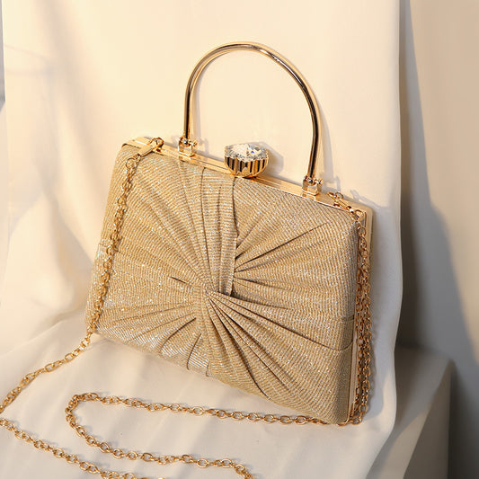 Women's Retro Dinner Hand-woven Banquet Metal Evening Bags