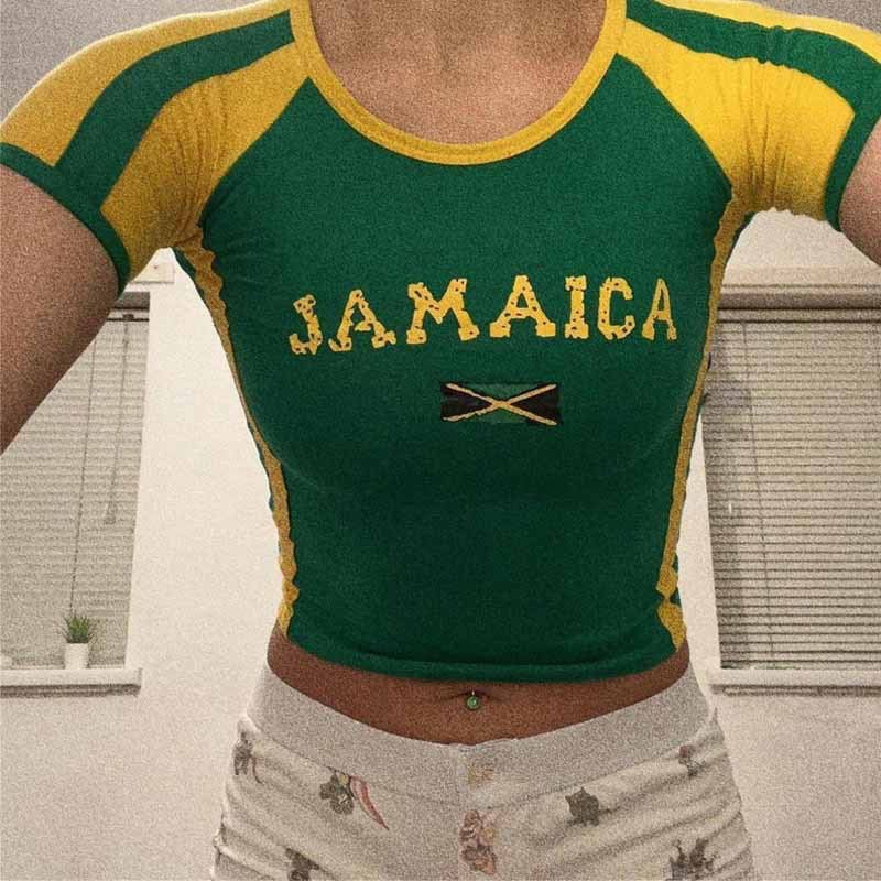 Women's American Hot Inner Wear Sleeve T-shirt Round Neck Pullover Blouses