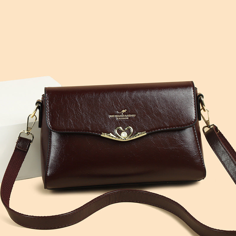 Women's Versatile Large Capacity Soft Leather Mother Bags