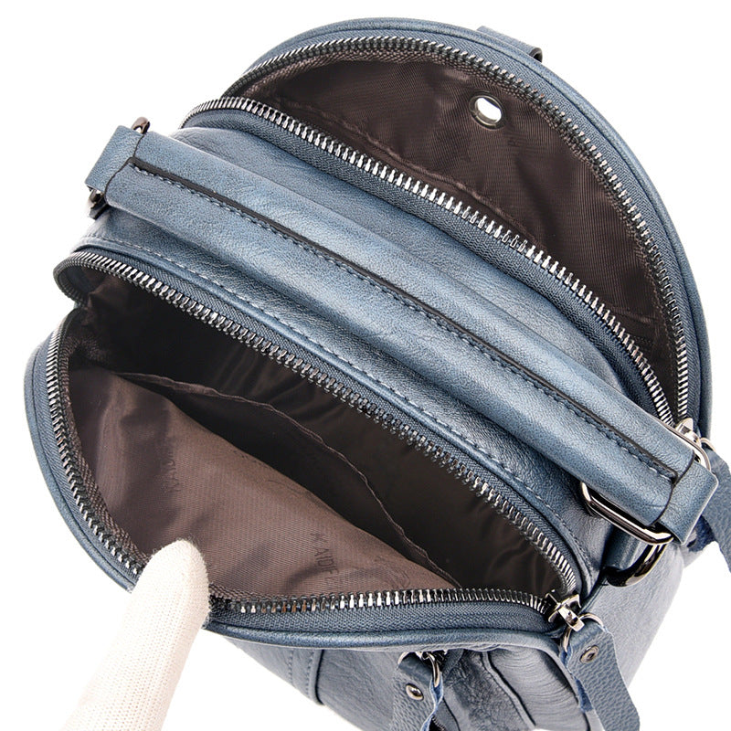 Women's Western Style Shell Korean Fashionable Sheepskin Backpacks