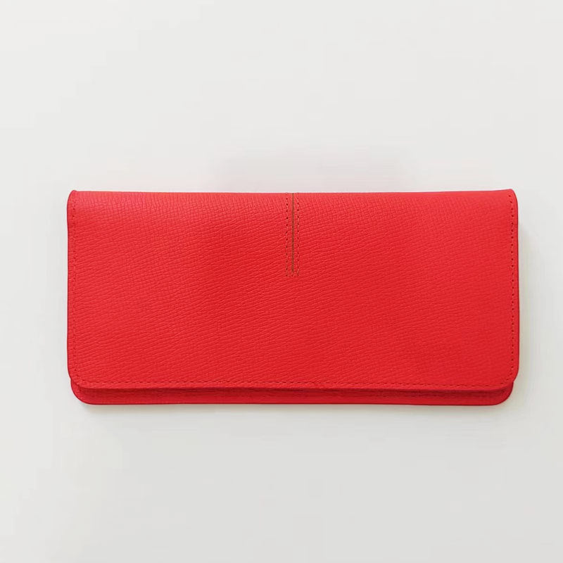 Women's Thin Soft Large Capacity First Layer Cattlehide Ladies Wallets