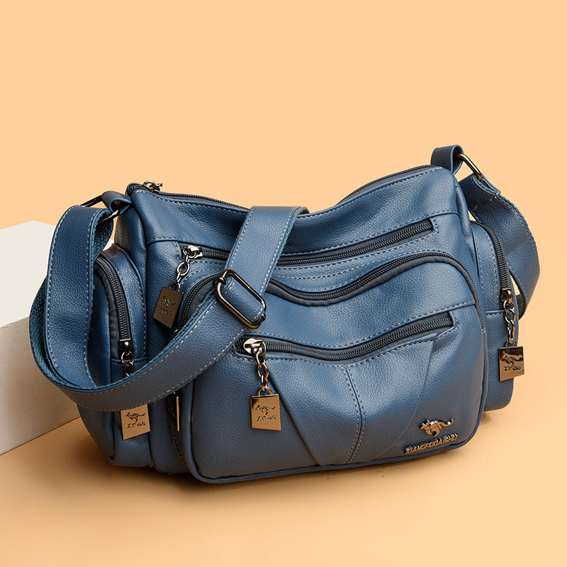 Women's Stitching Korean Dignified Fashion Mom Crossbody Bags