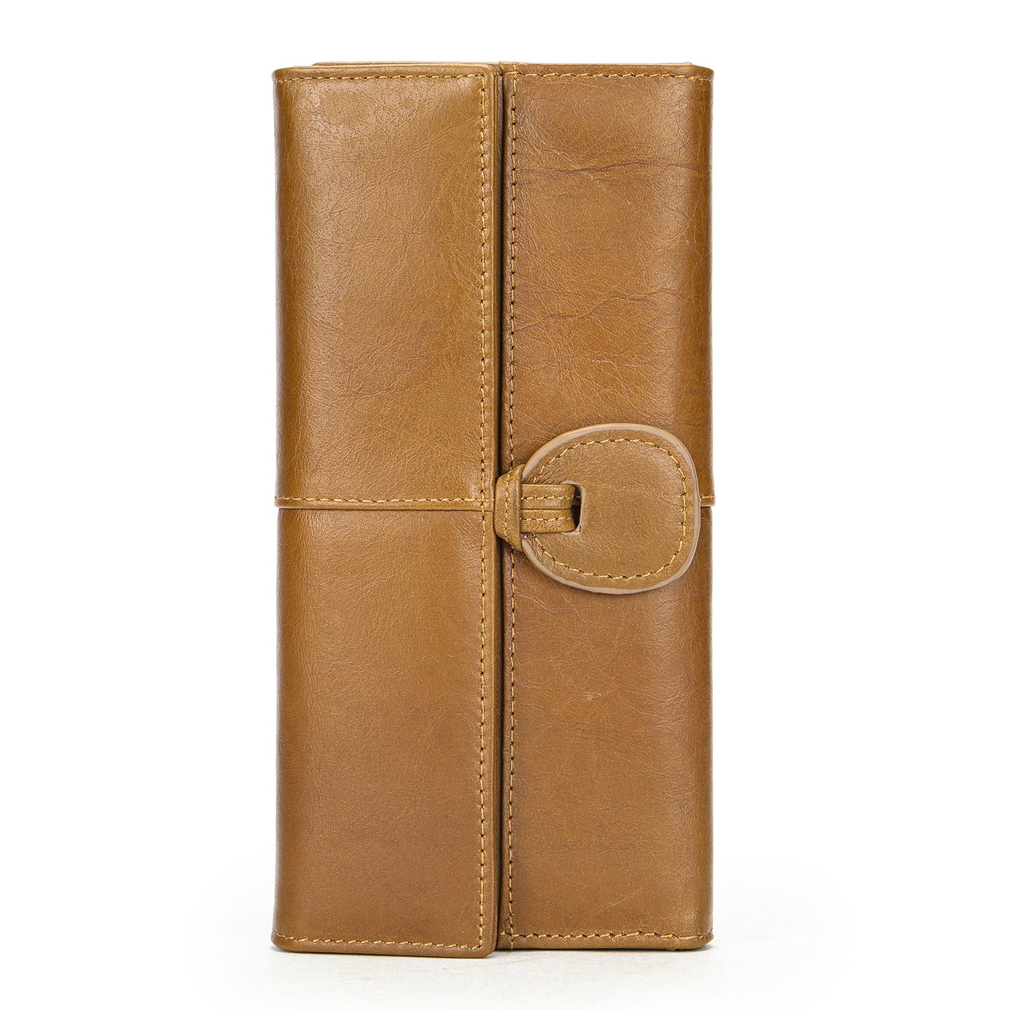 Women's Leather Large Capacity Multiple Slots Simple Ladies Wallets