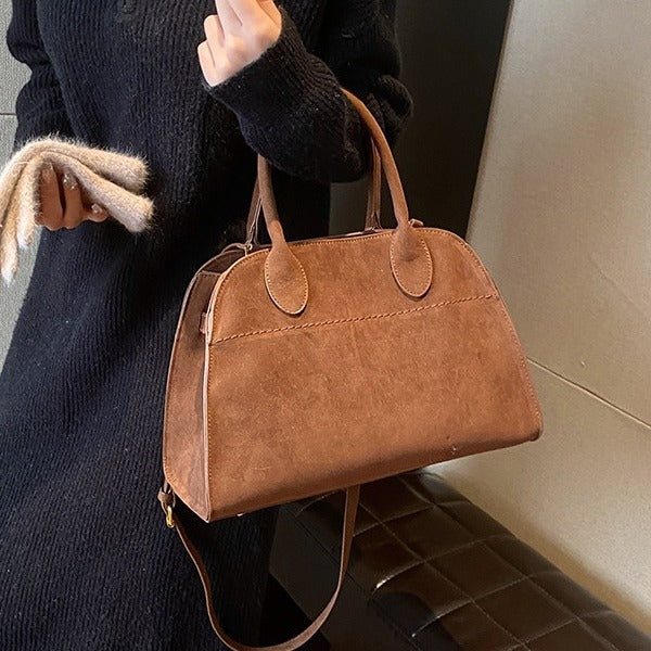 Women's Retro Textured Large Capacity Summer Frosted Tote Bags