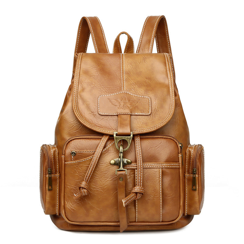 Women's Vintage Fashion Trendy Hook Large Capacity Backpacks