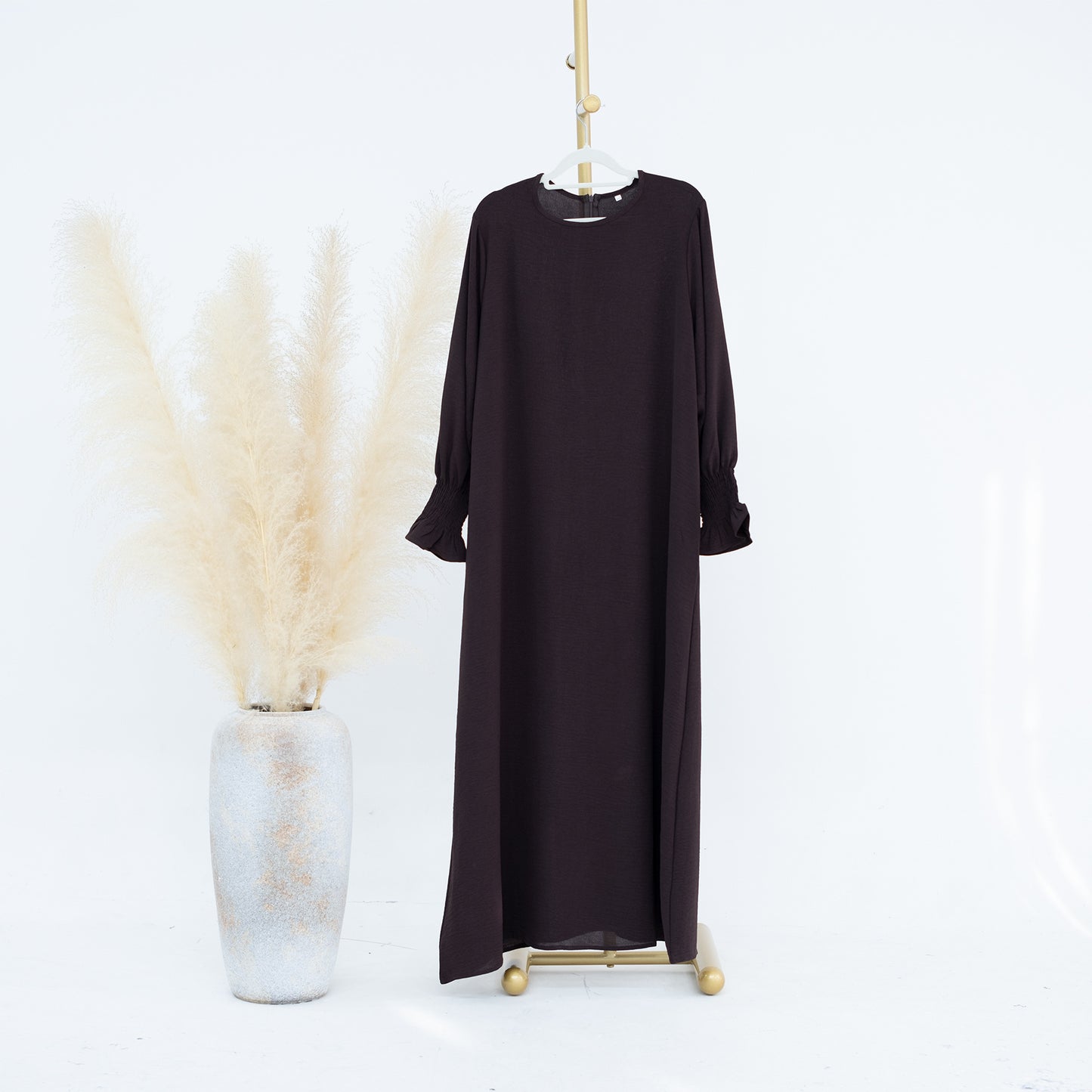 Women's Slouchy Turkish Solid Color Dress Dresses