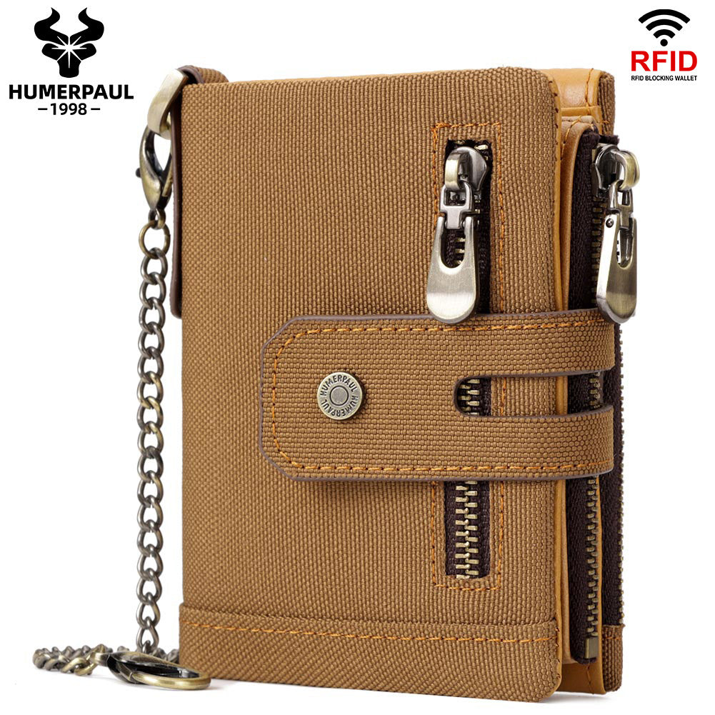 Men's Paul First Layer Cowhide Multiple Slots Genuine Leather Men's Wallets