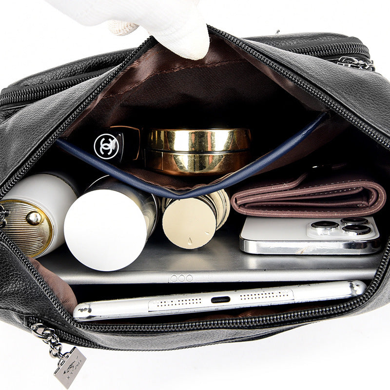 Women's Stitching Korean Dignified Fashion Mom Crossbody Bags