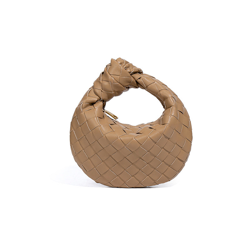 Women's Woven High-grade Mini Knotted Croissant Handmade Handbags