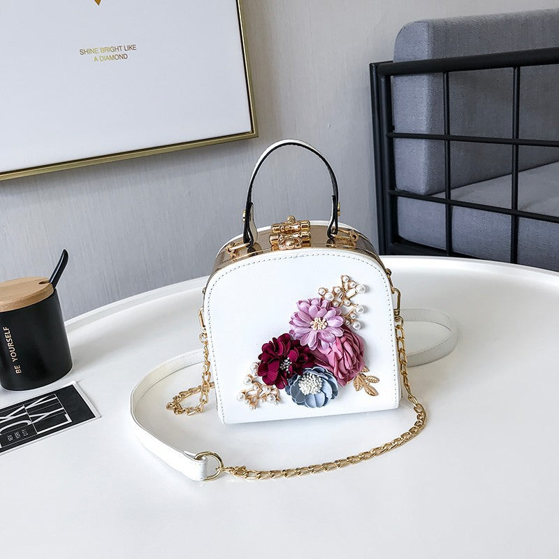 Women's Trendy Fashion Flower Chain Mini Crossbody Bags