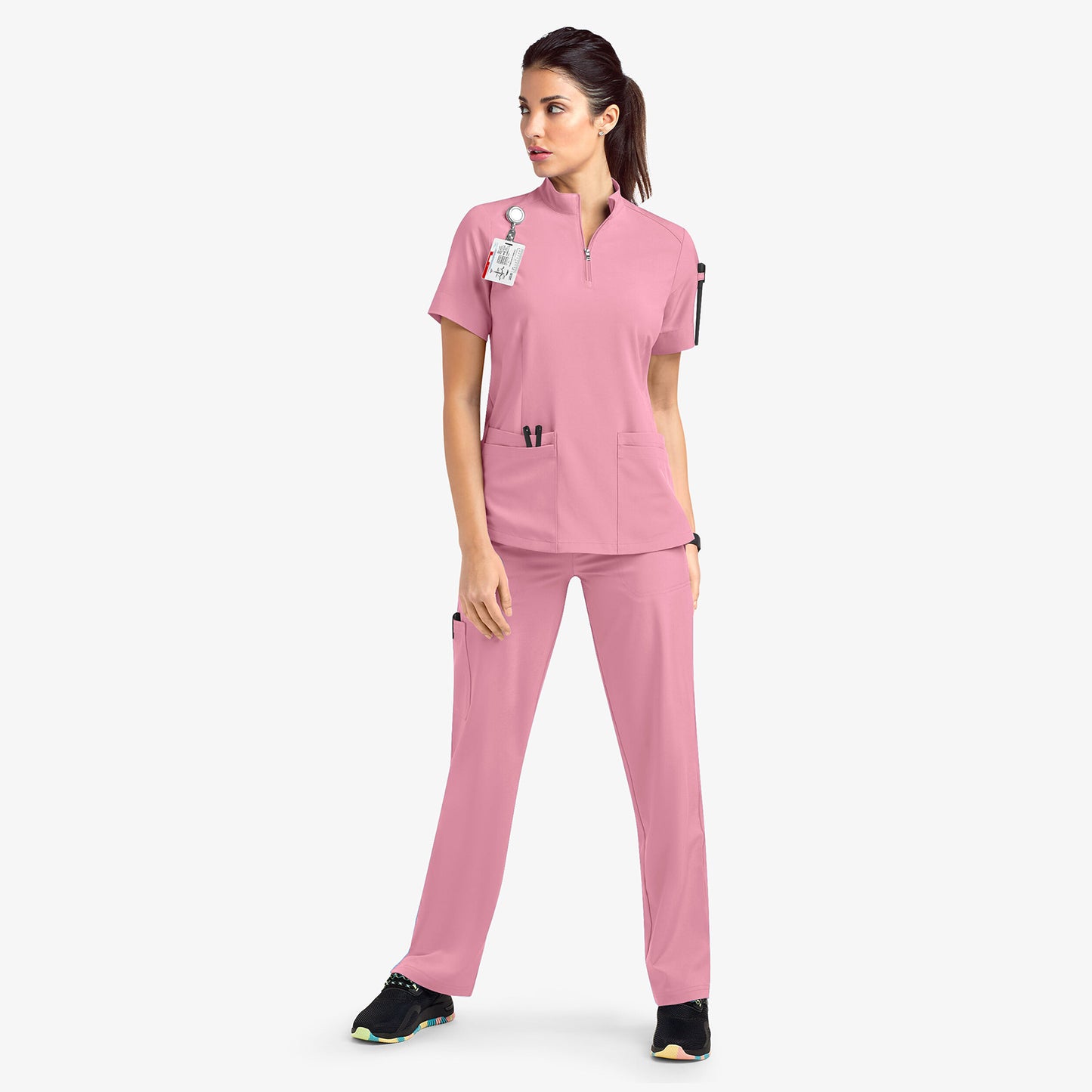 Zipper Sleeve Surgical Gown Beauty Salon Nursing Shorts