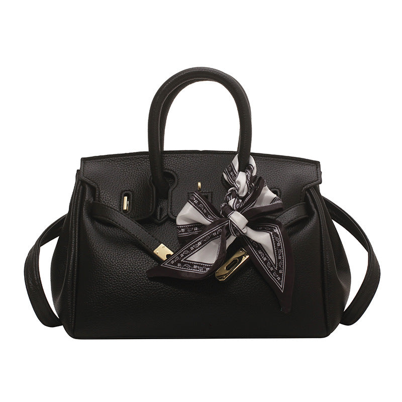Women's Advanced Texture Fashion Commuter Kelly Bow Tote Bags