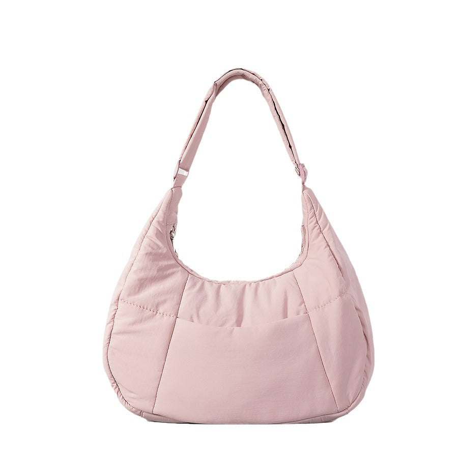 Women's Nylon Large Capacity Trendy Down Fashion Shoulder Bags