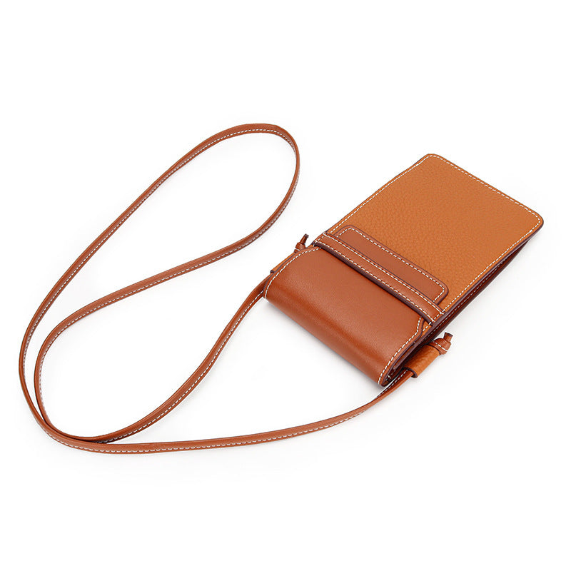 Women's Layer Leather Simple Fashion Genuine Vertical Bags