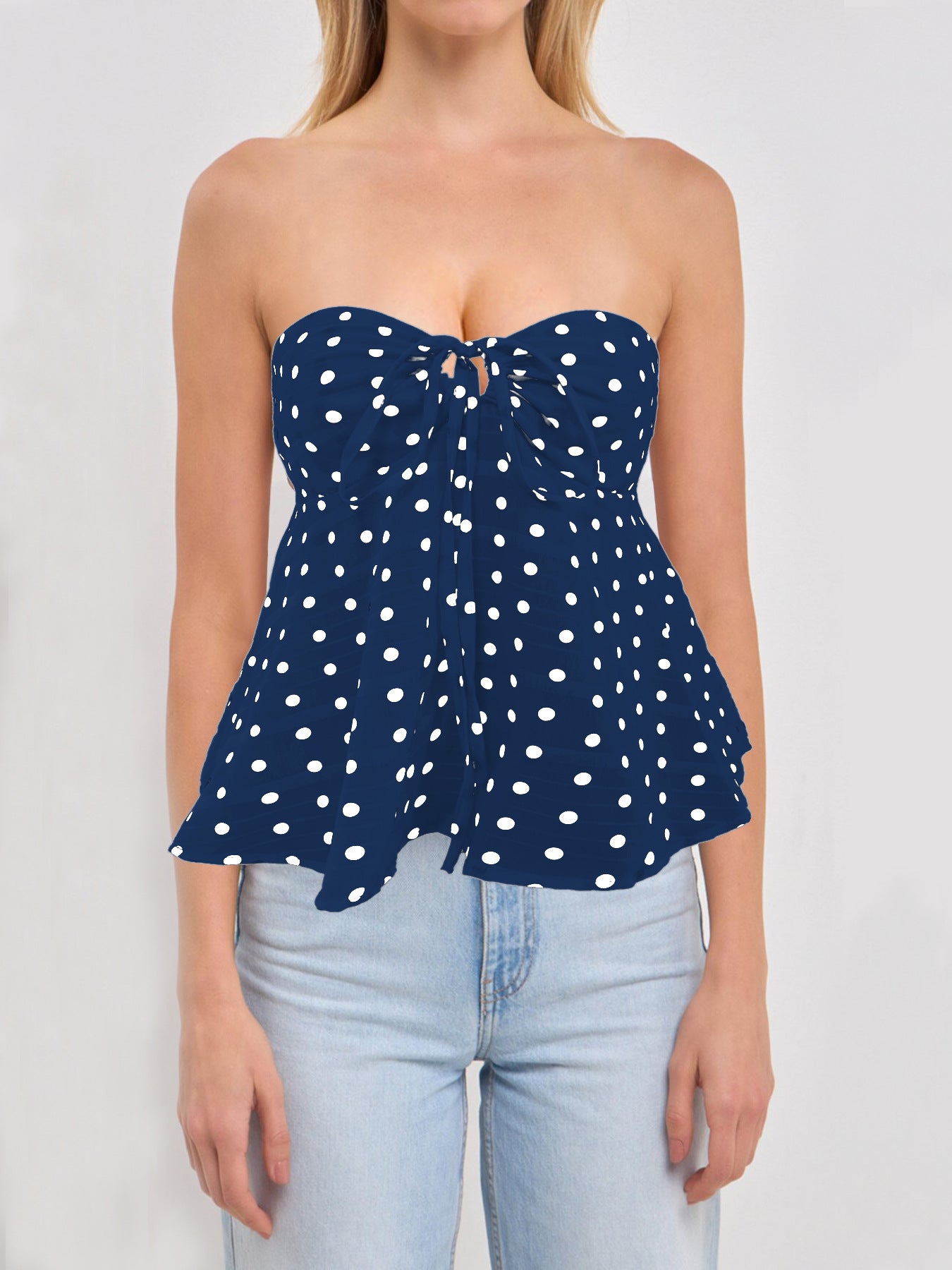 Women's Summer Temperament Printed Sexy Backless Floral Tops