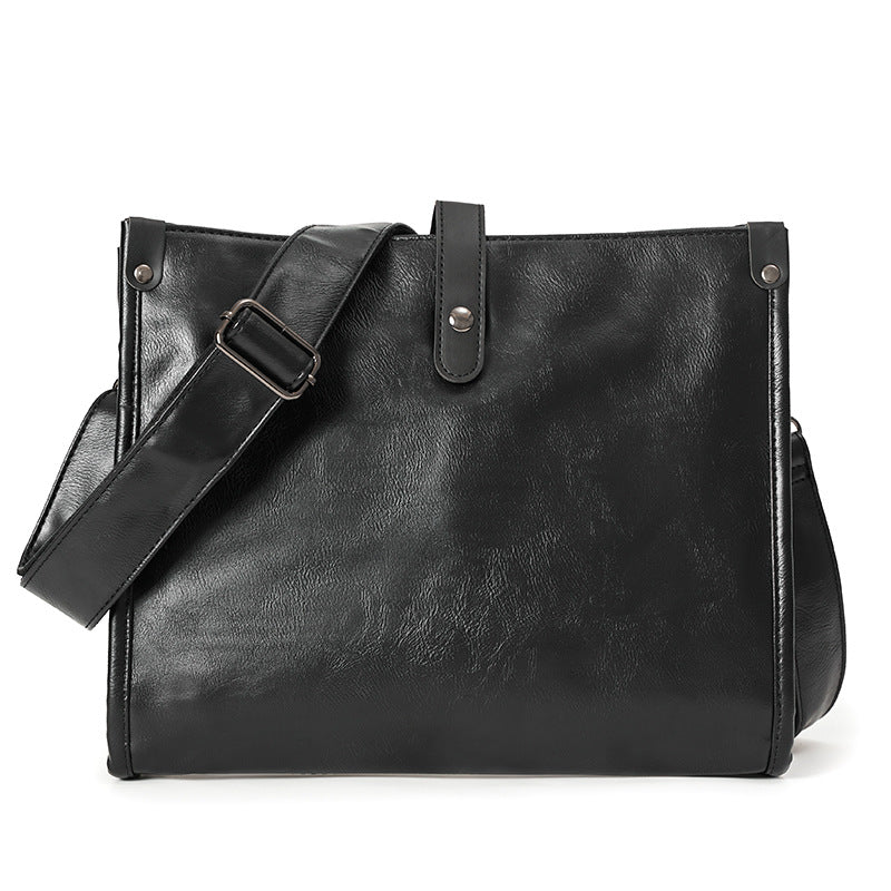 Men's Fashion Leisure Commute Light Business Green Men's Shoulder Bags