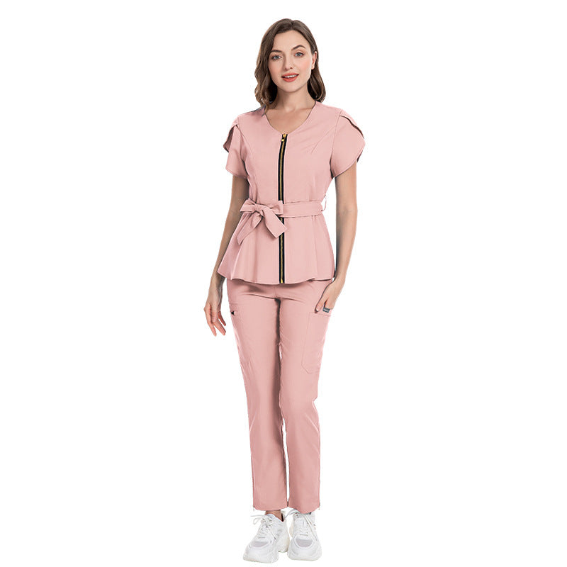 Women's Hospital Sleeve Fashion Operating Stretch Hand Uniform
