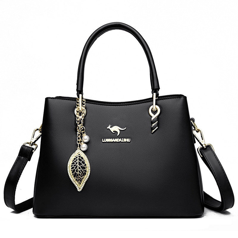 Women's Soft Leather Large Capacity Fashion Mom Handbags