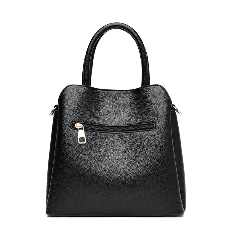 Women's Leather Pattern Genuine With Cowhide Pendant Handbags