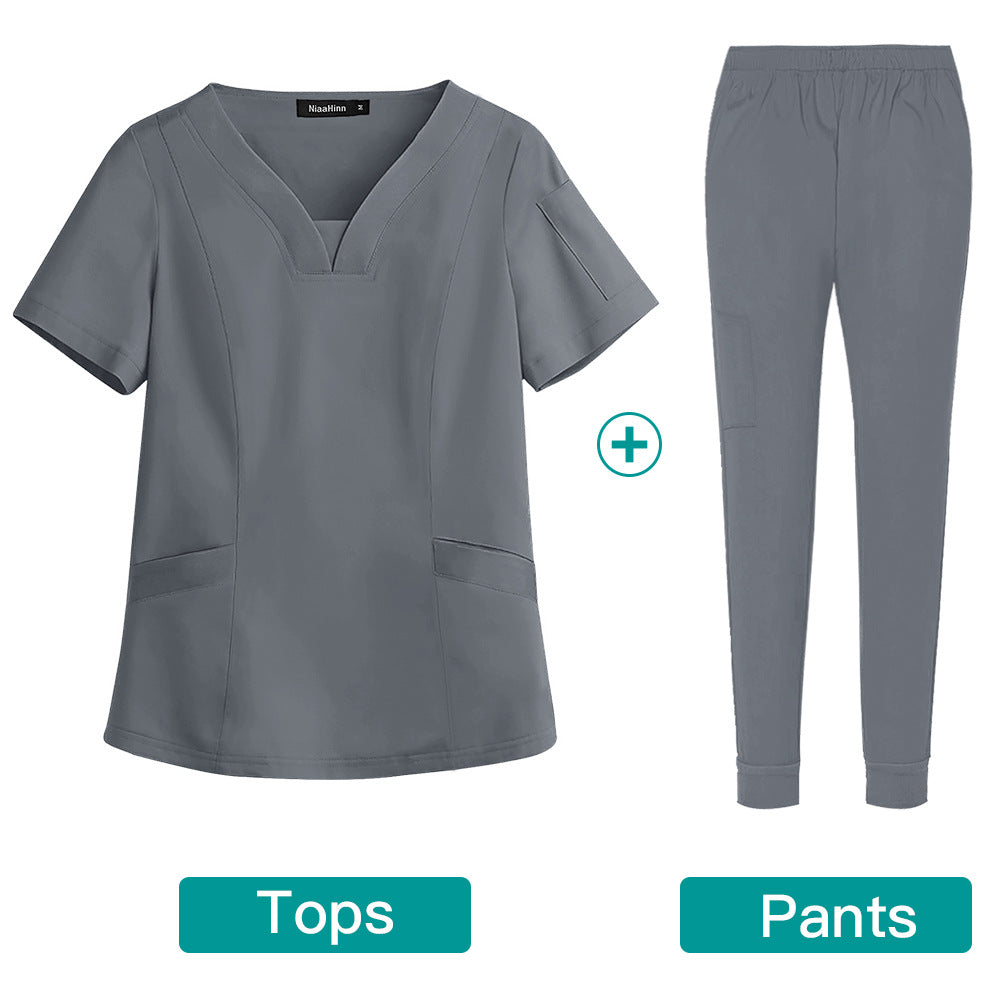 Hand Washing Elastic Medical Work Clothes Oral Dentist Operating Uniform
