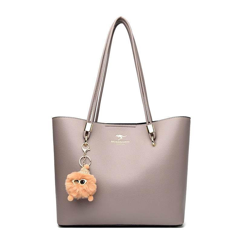 Women's Solid Color Texture Underarm Commute Cute Handbags