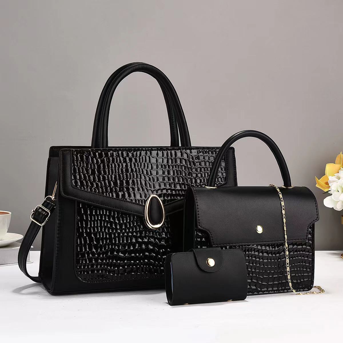 Women's Mother Contrast Color Versatile Fashion Trendy High-grade Small Square Bags