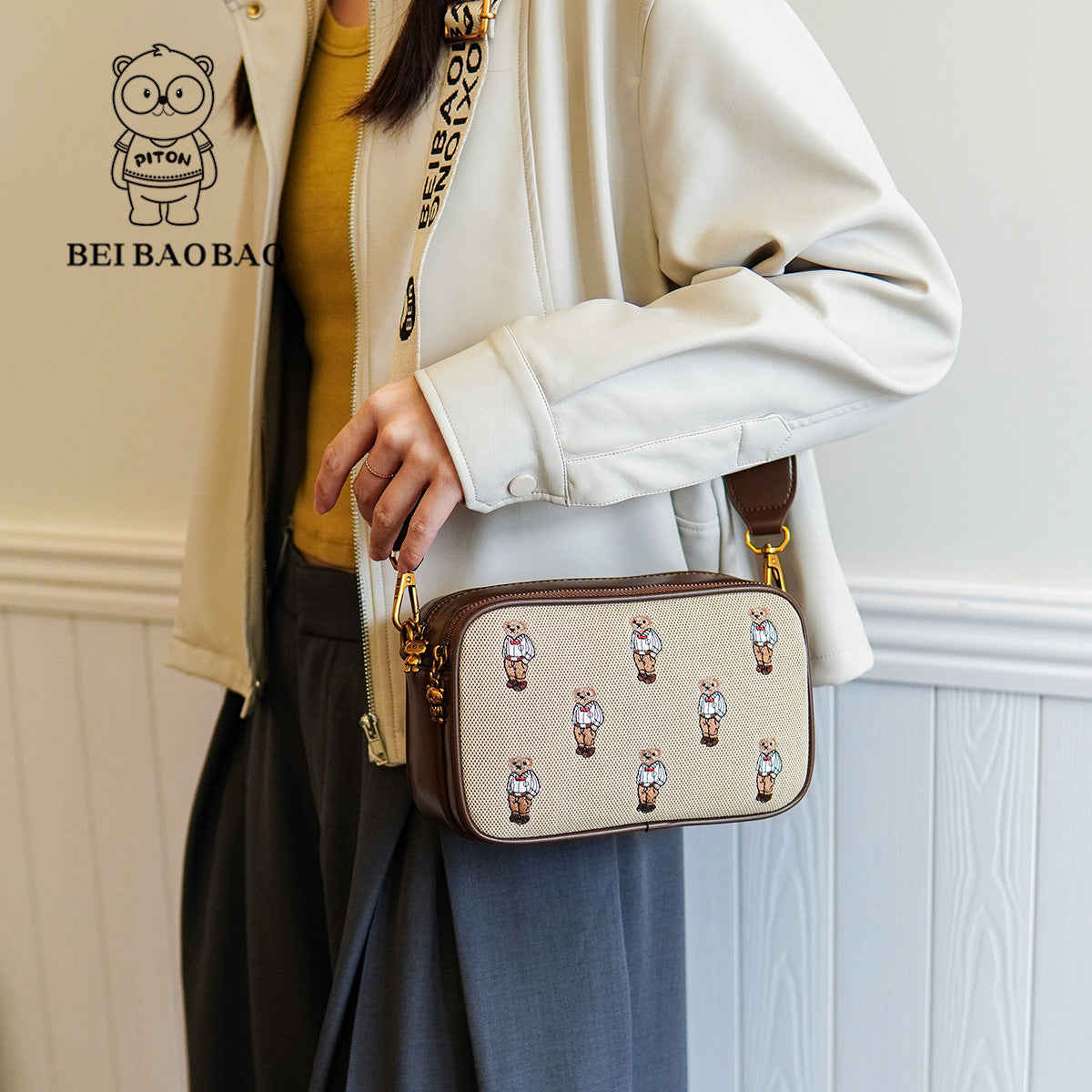 Women's Slouchy Stylish Source Cartoon Canvas Bags