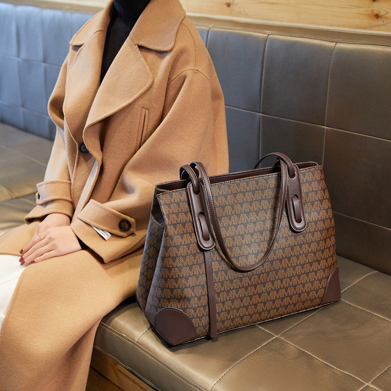 Women's Trendy Easy Matching Fashion Simple Genuine Leather Portable Handbags