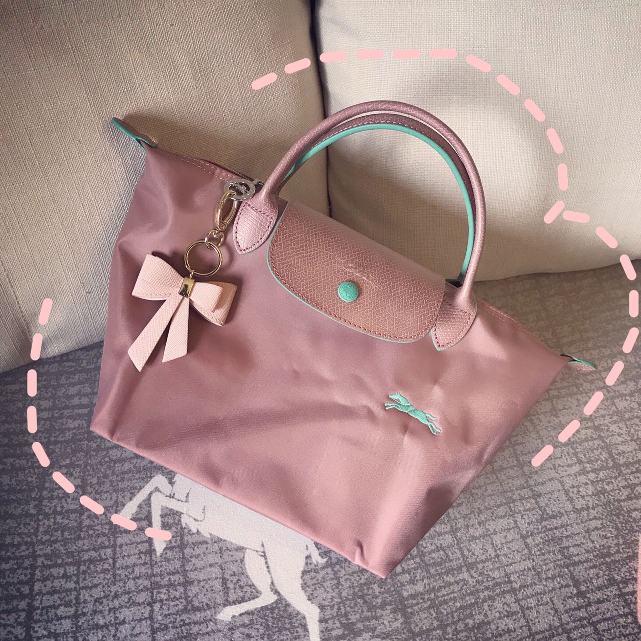 Women's Nylon Dumpling Embroidered Large Capacity Totes Shoulder Bags