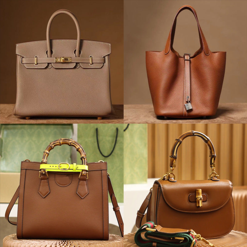 Women's Summer High-grade Genuine Leather Versatile Chain Shoulder Bags