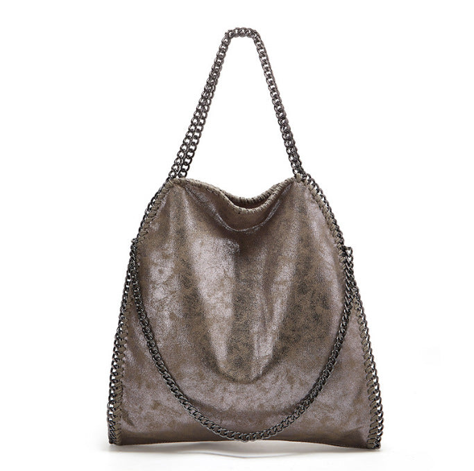 Stylish Women's Trendy Chain Foldable Portable Shoulder Bags