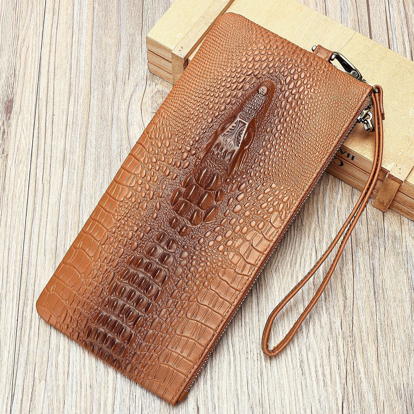 Men's Pattern For Embossed First Layer Cowhide Men's Wallets