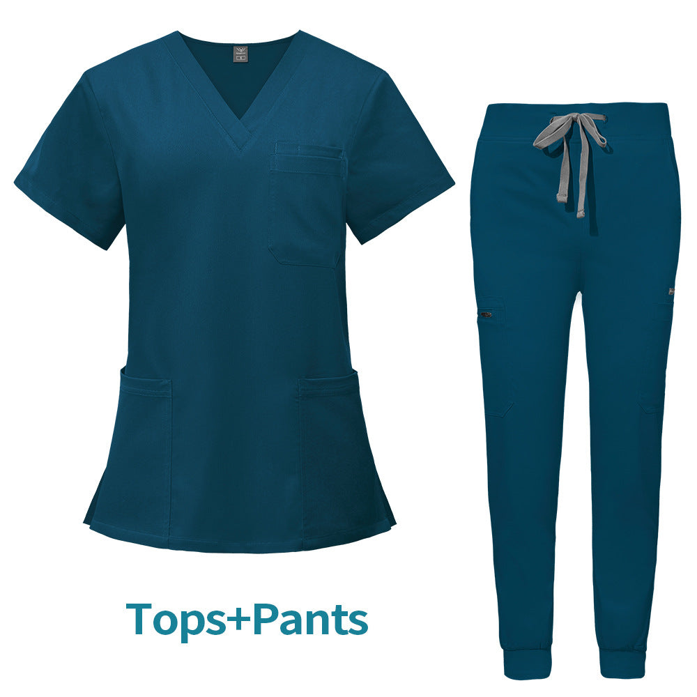 Multifunctional Pocket Surgical Gown Anesthesiologist Work Uniform
