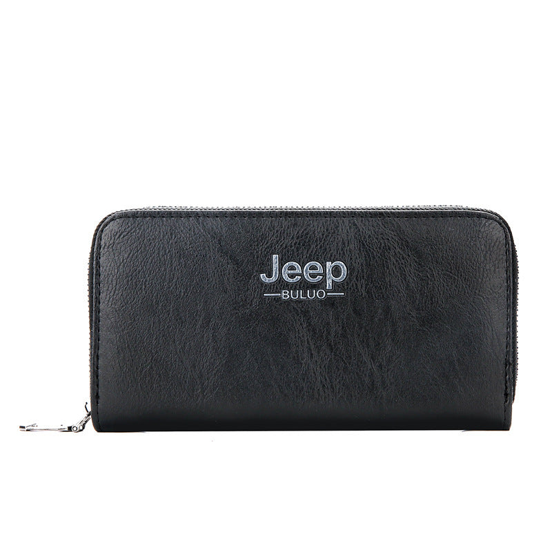Men's Long Zip Male Youth Clutch Large Capacity Men's Wallet