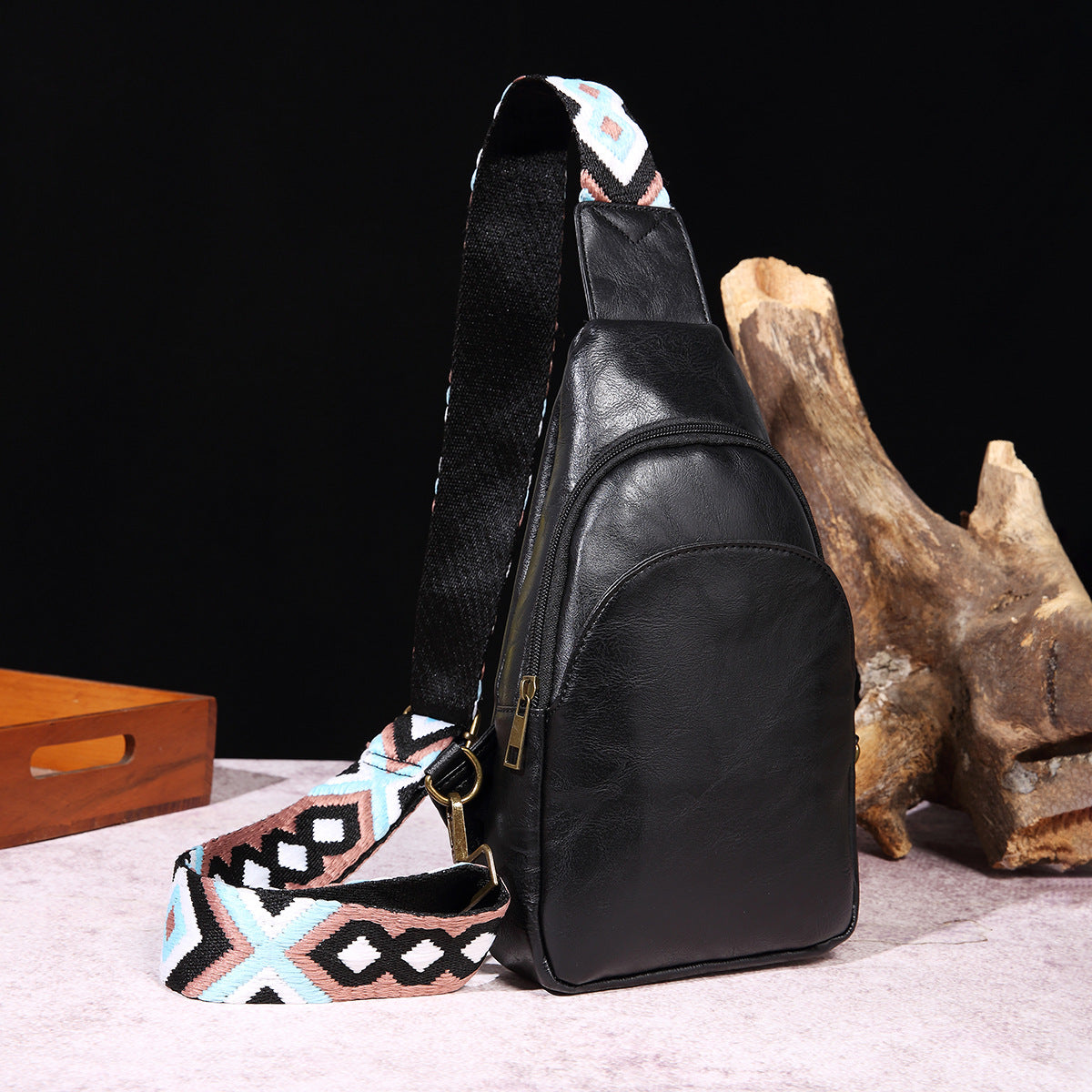 Women's Retro Fashion Solid Color Bohemian Waist Packs
