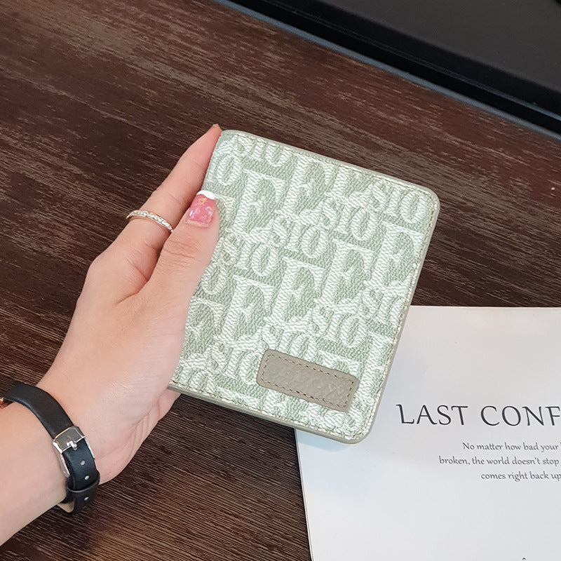 Women's Short Genuine Leather Compact One Thin Ladies Wallets