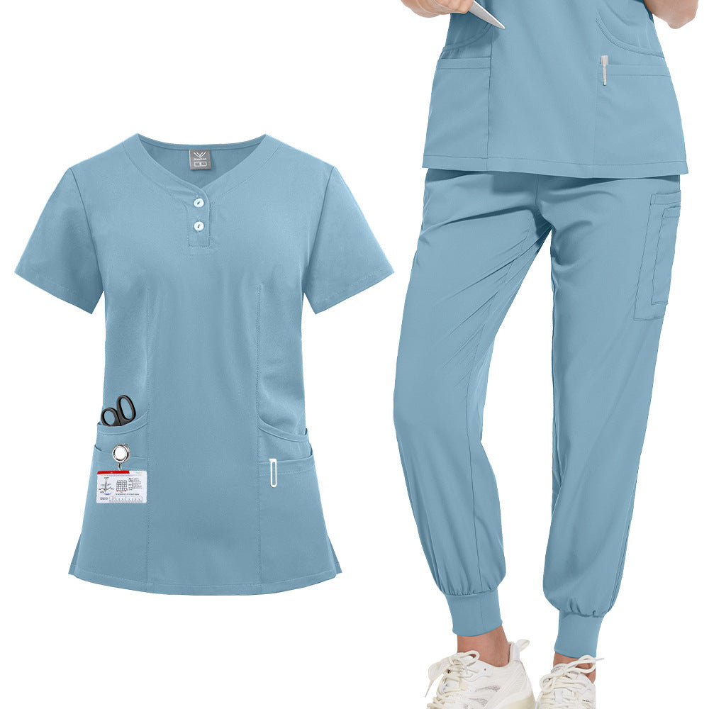 Women's & Men's Doctors Nurses Hand Washing Solid Color Uniform