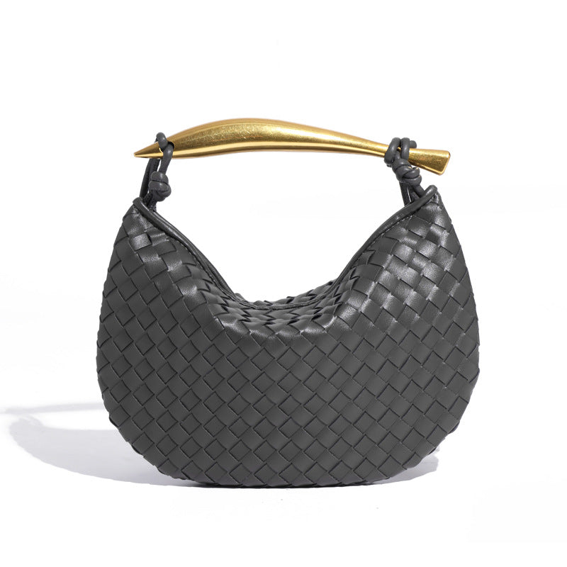 Women's Woven Sardine Simple Fashion Metal Portable Shoulder Bags