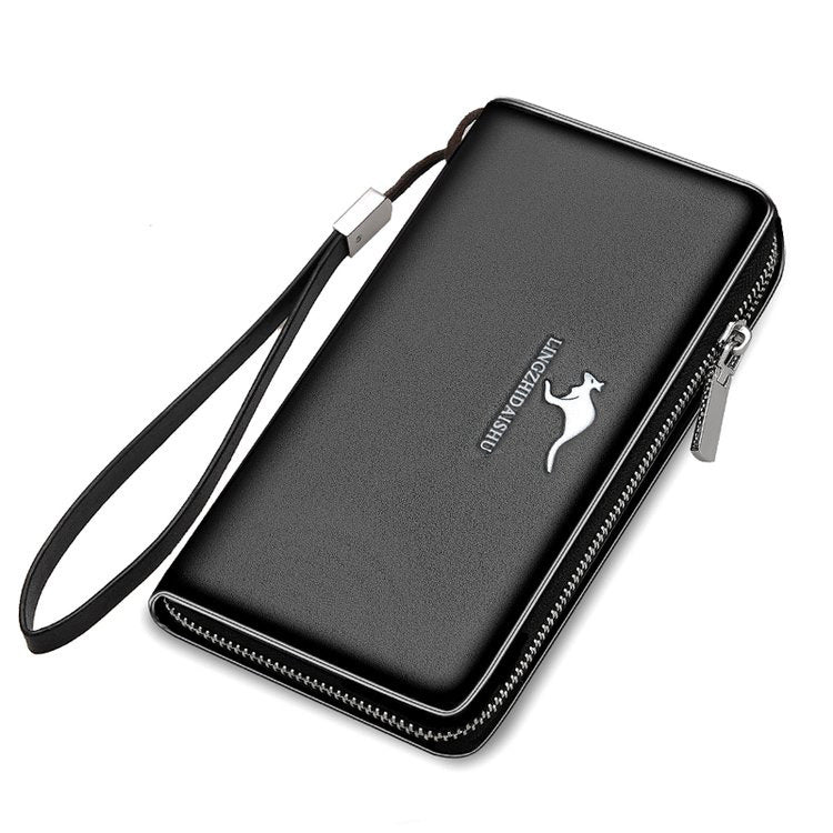 Men's Fashion Long Zipper Clutch Multiple Slots Men's Wallet