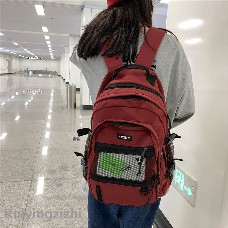 Women's Style Trendy Cool Retro Korean High Backpacks