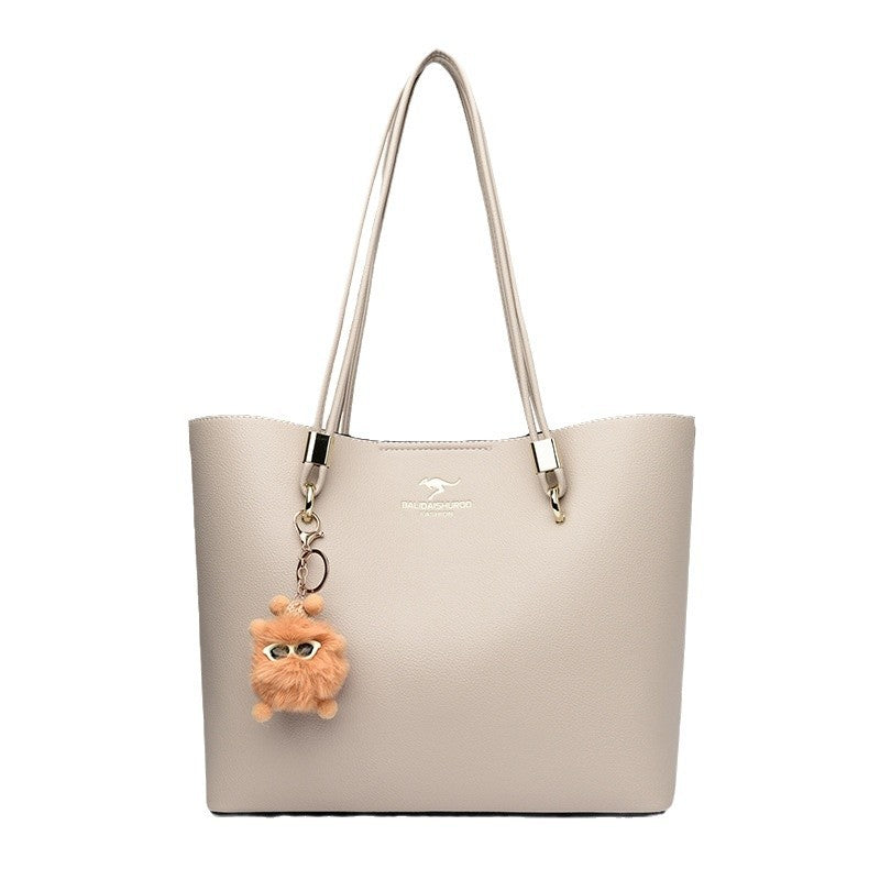 Women's Solid Color Texture Underarm Commute Cute Handbags