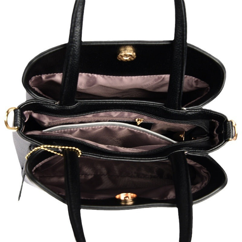 Women's Leather Pattern Genuine With Cowhide Pendant Handbags