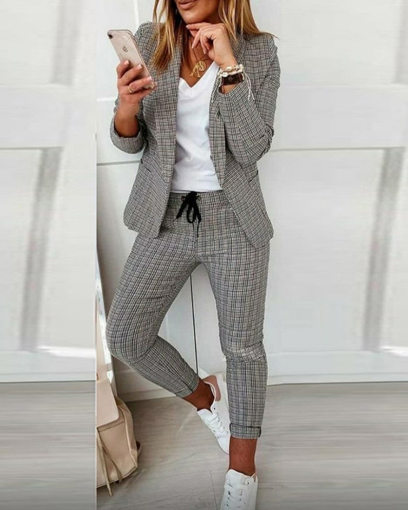 Women's Elegant Casual Fashion Set Small Suits