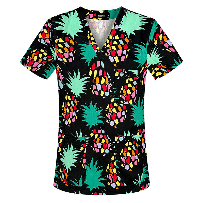 Sleeve Split Doctor Hand Washing Summer Thin Cotton Uniform