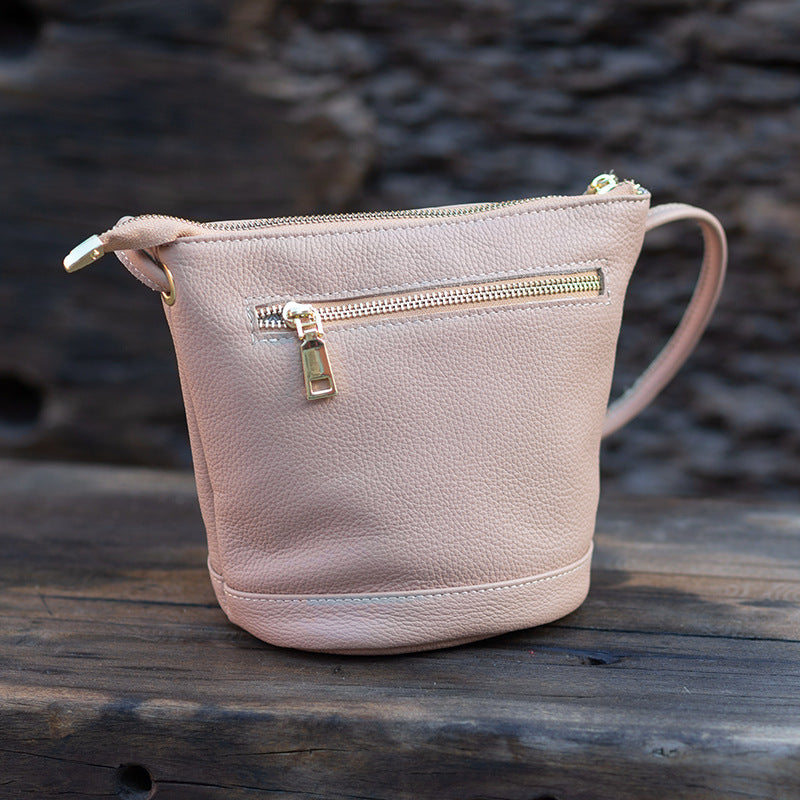 Handmade Simple Fashion Top Layer Leather Shoulder Bags