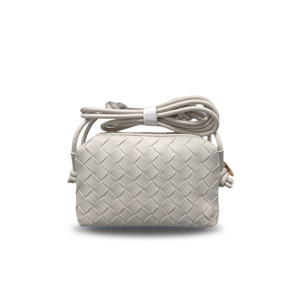 Women's Woven Cloud Genuine Leather Made Korean Shoulder Bags