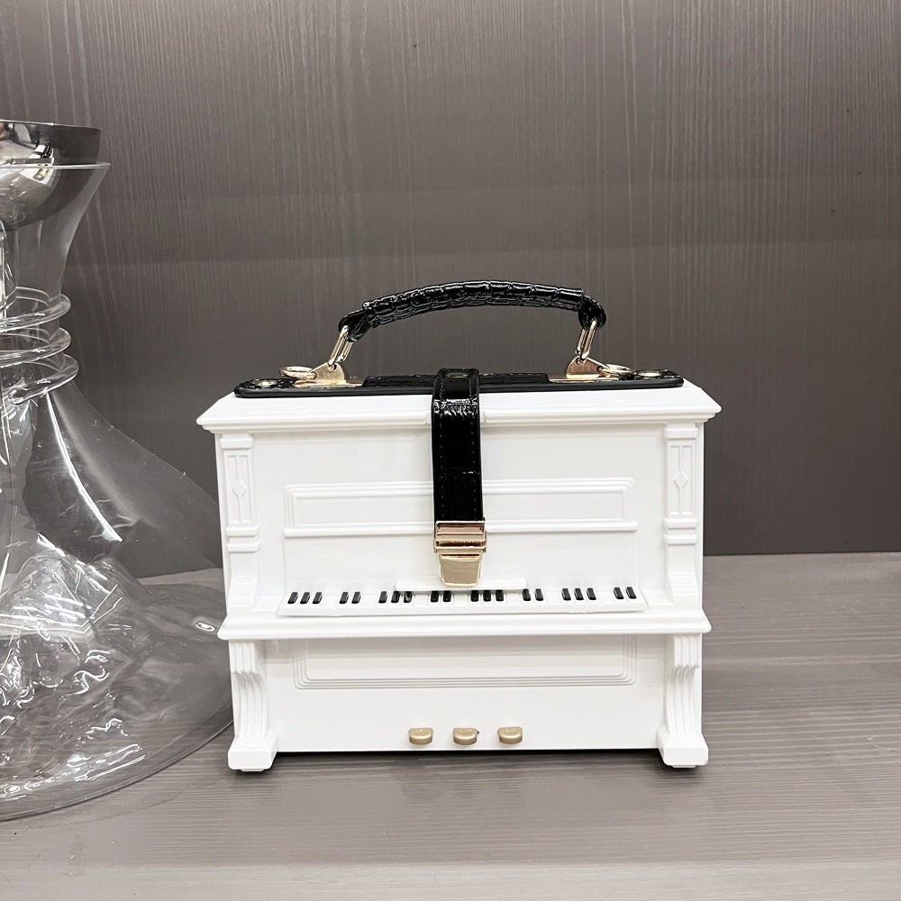 Women's Unique Trendy Piano Acrylic Box Handbags